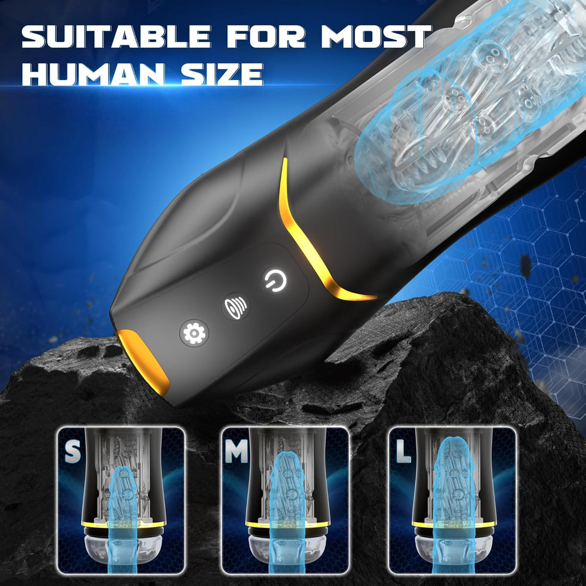Auto 5 Sucking 10 Vibrating Male Masturbator Sex Toy