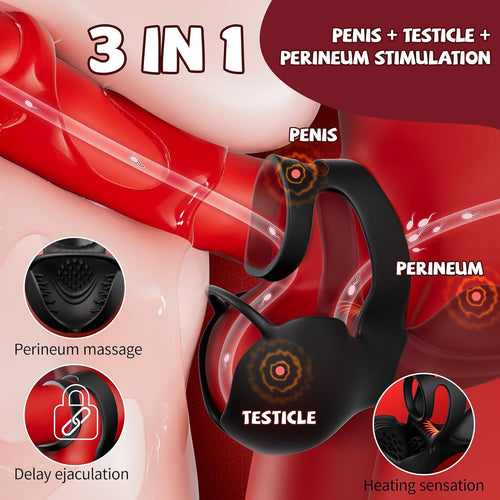 Vibrating Penis Ring Testicle Vibrator