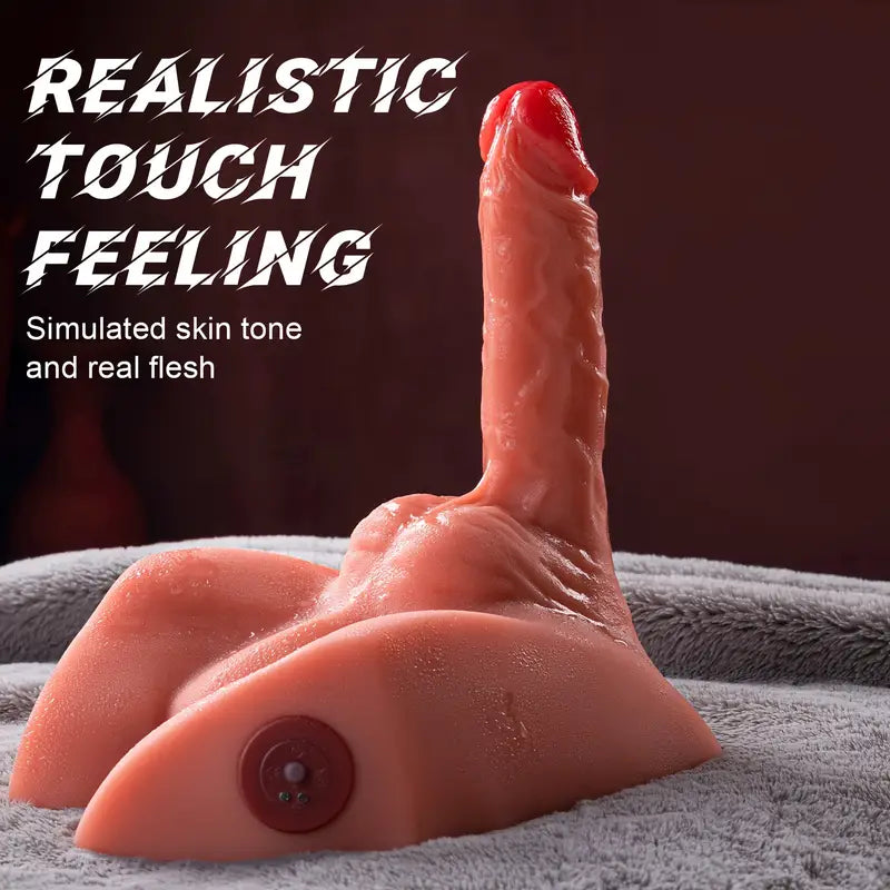 5.66Lb Male Half Torso Sex Doll with Thrusting Dildo & Tight Anus