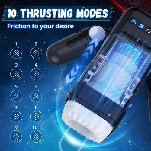 Game Telescopic Vibrating Heating Masturbator