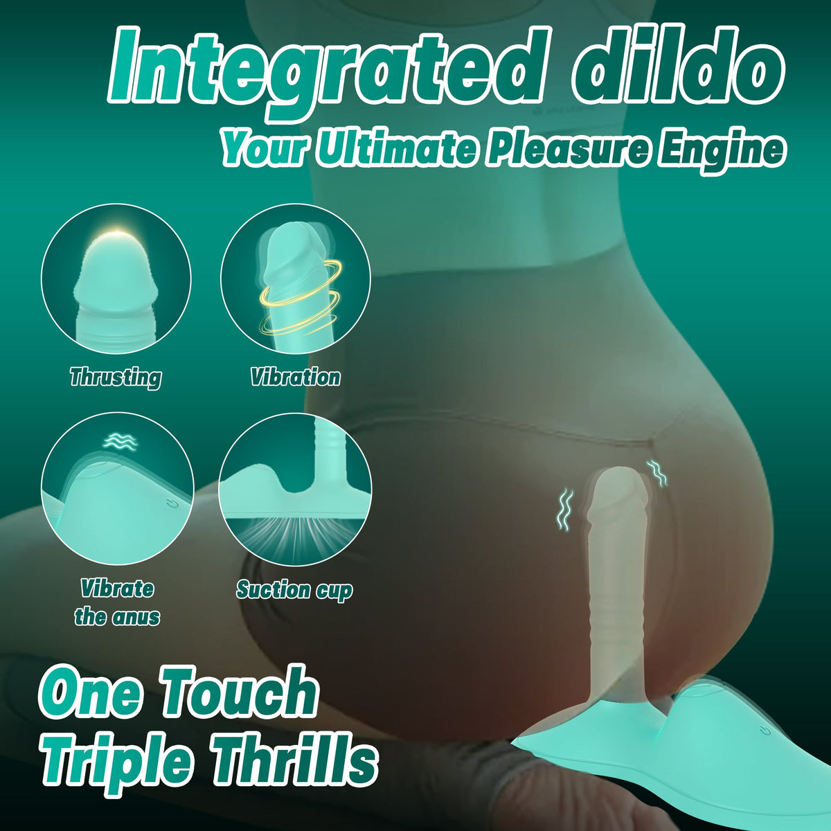 Upgraded Riding-Style Cushion Thrusting G Spot Vibrator With Remote Control