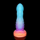 8in Luminous Fantasy Silicone Soft Big Dildo Manual Climax Bed Cock Toy