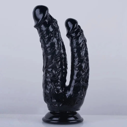 8in Realistic Double Sided Dildo Big PVC Lesbian Penis With Suction Cup