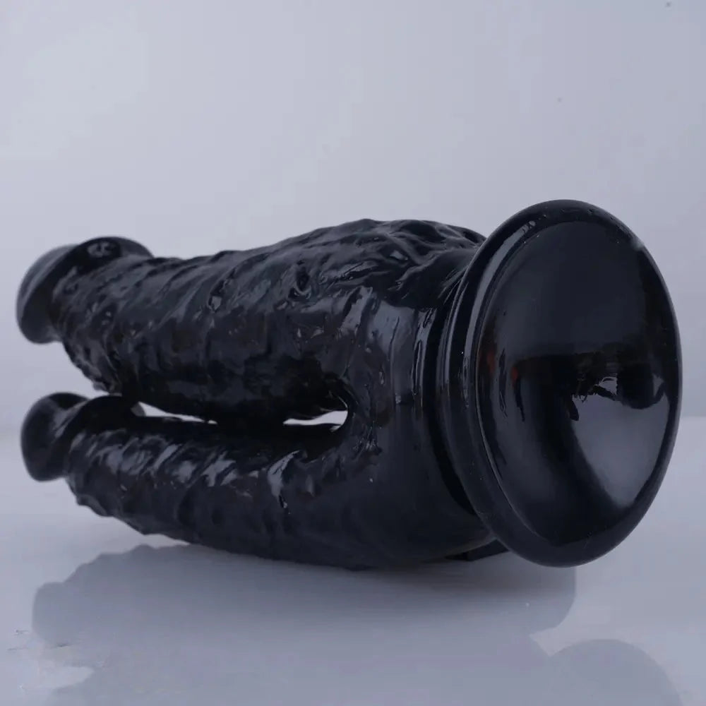 8in Realistic Double Sided Dildo Big PVC Lesbian Penis With Suction Cup