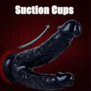 8in Realistic Double Sided Dildo Big PVC Lesbian Penis With Suction Cup