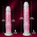 9.05in 10.23in Skin Sliding Foreskin Large Fluorescence Female Dildo