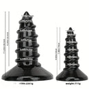 9.05in 11.22in Big Screw Thick Oversized Black Dildo For Anal Sex