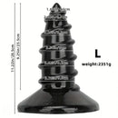9.05in 11.22in Big Screw Thick Oversized Black Dildo For Anal Sex