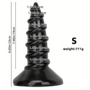 9.05in 11.22in Big Screw Thick Oversized Black Dildo For Anal Sex