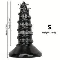 9.05in 11.22in Big Screw Thick Oversized Black Dildo For Anal Sex