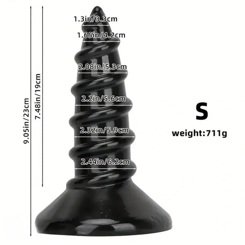 9.05in 11.22in Big Screw Thick Oversized Black Dildo For Anal Sex