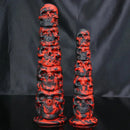 9.05in 11.41in Silicone Soft Monster Skull Big Thick Creature Dildo For Clit
