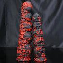 9.05in 11.41in Silicone Soft Monster Skull Big Thick Creature Dildo For Clit