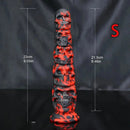 9.05in 11.41in Silicone Soft Monster Skull Big Thick Creature Dildo For Clit