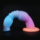 9.05in Luminous Dog Knot Silicone Big Dildo Adult Pleasure Product