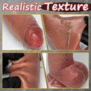 9.05in Realistic Squirting Silicone Real Strap on Dildo With Sliding Skin