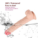9.05in Rotation 10 Modes Vibrating USB Charging PVC Dildo