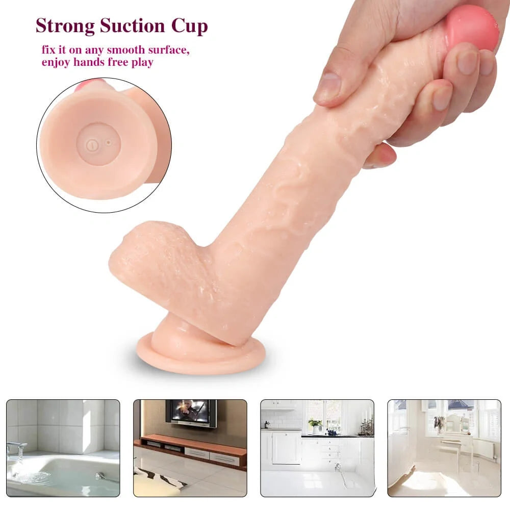9.05in Rotation 10 Modes Vibrating USB Charging PVC Dildo