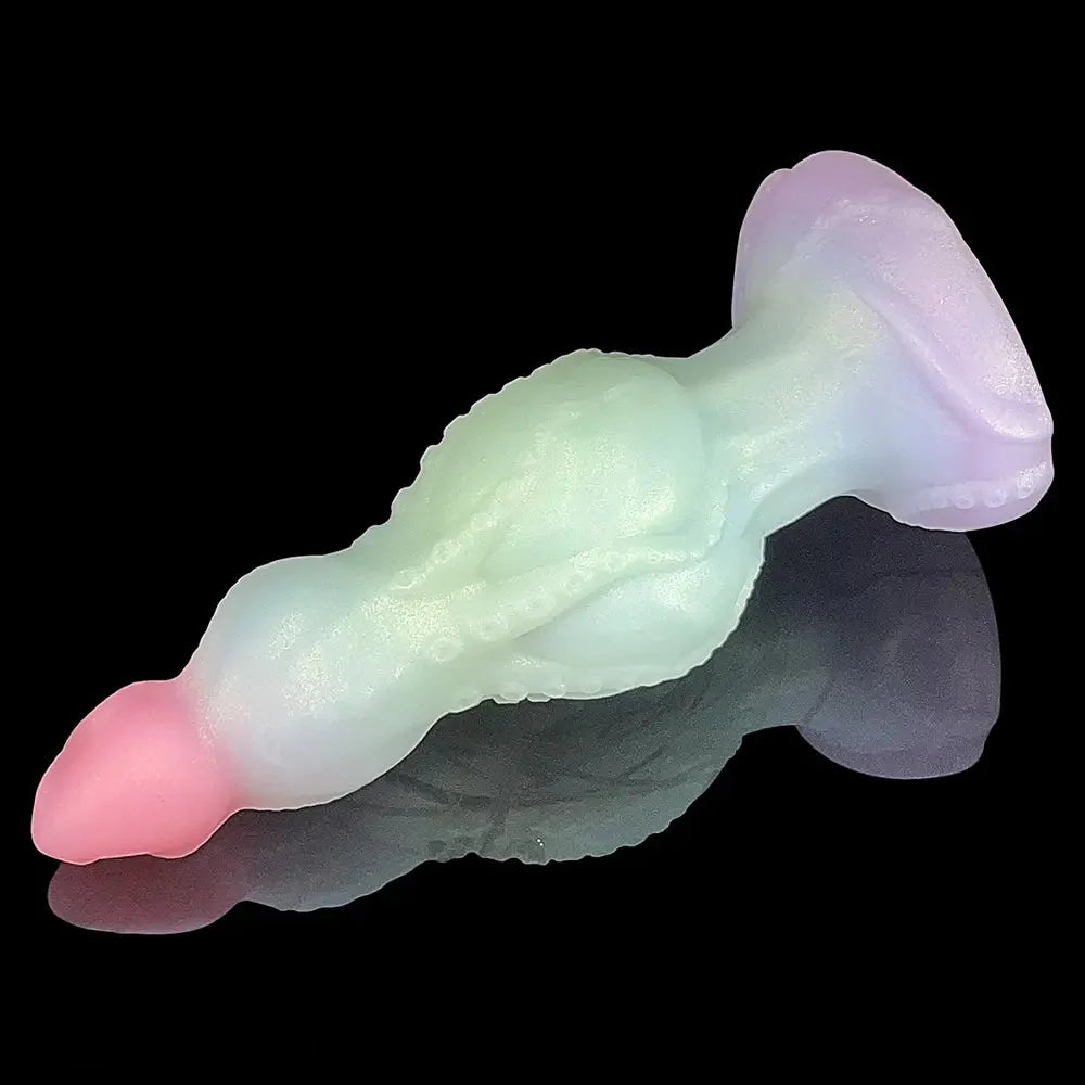 9.05in Tentacle Tapered End Silicone Dildo For Hands-free Operation