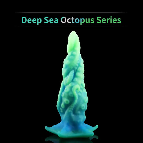 9.06in Deep Sea Tentacle Octopus Soft Silicone Big Dildo For Anus Clit
