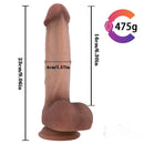 9.06in Redhead Riding Dildo Cyberskin Sex Toy For Orgasm