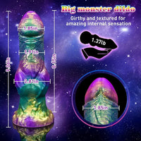 9.06in Silicone Soft Fantasy Big Wolf Knot Dildo With Suction Cup