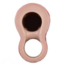 9.06in Vibrating Realistic Remote Silicone Hollow Dildo Sleeve Extender