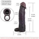 9.09in Vibrating Dildo Sleeve Reinforced Penis Cover For Men Penis Ring