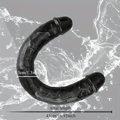 9.25in 12.6in 16.93in Long Double Head Dildo Flexible Realistic Dildo