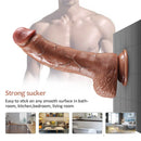 9.25in Real Feeling Lifelike Dildo With Vivid Blue Veins For Females