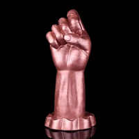9.25in Silicone Fist Hand Anal Plug Dildo Unisex Intimate Massager