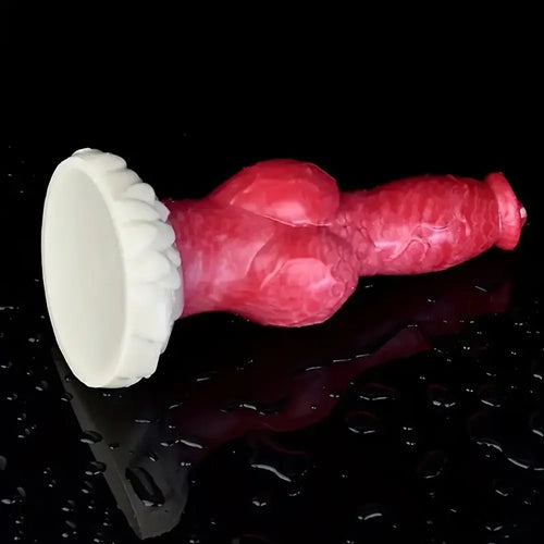 9.25in Unisex Big Dog Knot Silicone Soft Dildo For Prostate Vaginal Massage