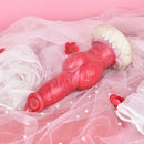 9.25in Unisex Big Dog Knot Silicone Soft Dildo For Prostate Vaginal Massage