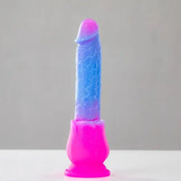 9.37in Rose Gradient Starry Sky Big Male Dildo For Stimulation Massager