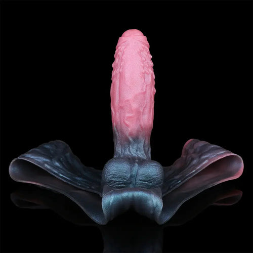 9.37in Spiked Monster Hollow Dildo Harness Pants Strap on Big Cock