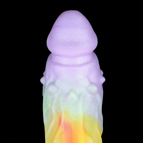 9.37in Spiked Odd Monster Strap on Dildo Silicone Soft Hollow Dildo