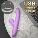 9.44in Big Vibrating Telescope Real Automatic Scaling Vaginal Dildo