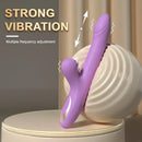 9.44in Big Vibrating Telescope Real Automatic Scaling Vaginal Dildo