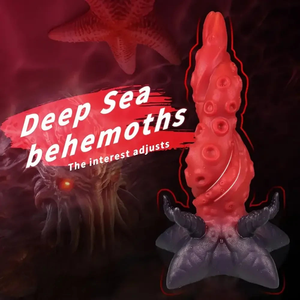 9.44in Deep Sea Tentacle Knot Silicone Large Soft Big Women Dildo
