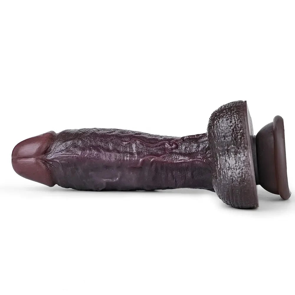 9.44in Dual Density Silicone Soft Real Dildo For Gay G Spot Anal Prostate