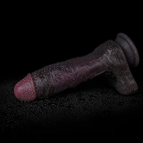 9.44in Dual Density Silicone Soft Real Dildo For Gay G Spot Anal Prostate