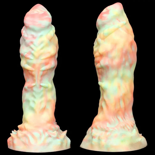 9.44in Fantasy Mixed Color Silicone Soft Big Dildo For Anal Vaginal Sex