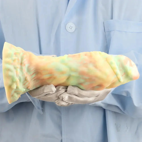 9.44in Fantasy Mixed Color Silicone Soft Big Dildo For Anal Vaginal Sex