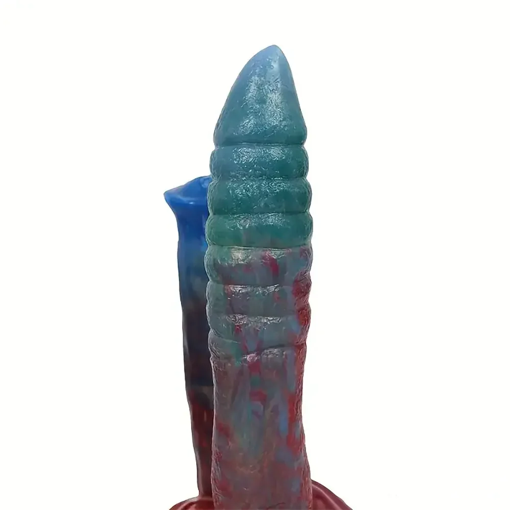 9.45in 10.63in Colorful Silicone Big U-shaped Double-headed Monster Dildo