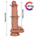 9.45in Double Density Lifelike Dildo For Vaginal Masturbation Thick Toy