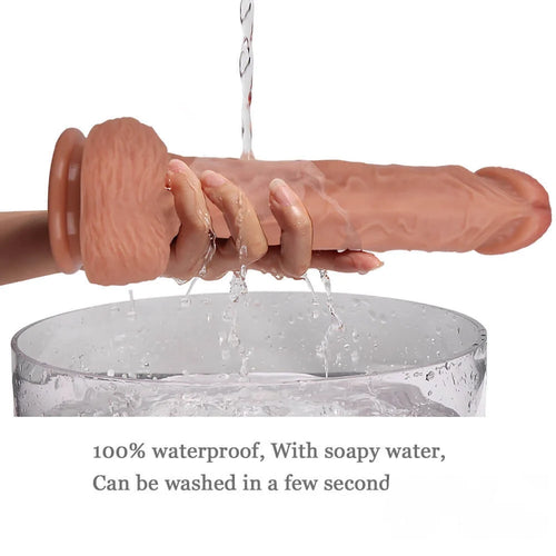 9.45in Double Density Lifelike Dildo For Vaginal Masturbation Thick Toy