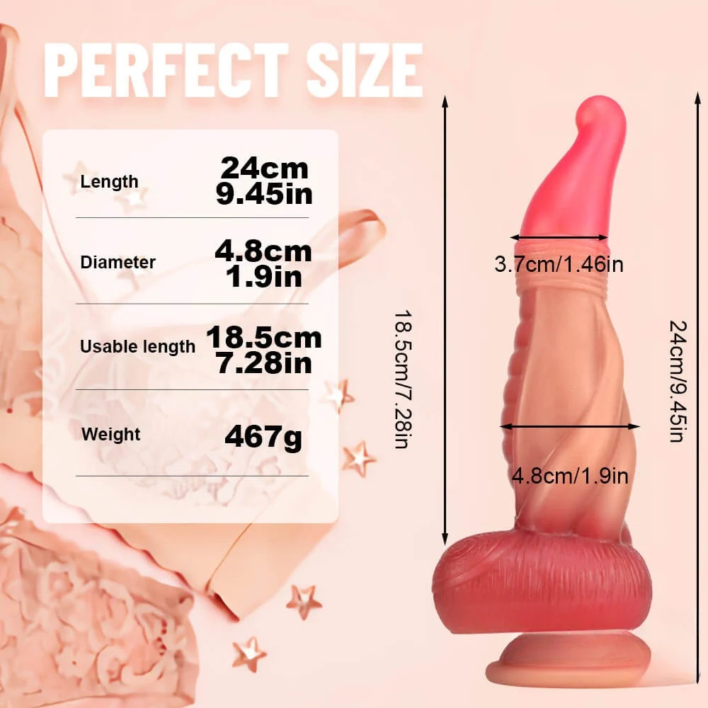 9.45in Europe America New Fantasy Odd Design Big Thick Dildo