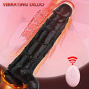 9.45in Thrusting Remote Control Vibrating Automatic Big Soft Dildo