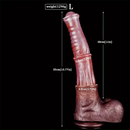 9.64in 13.77in Silicone Soft Animal Big Long Horse Cock Dildo For Men