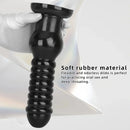 9.64in Knot Big Black Butt Plug PVC Dildo Suction Cup Knotting Dildo